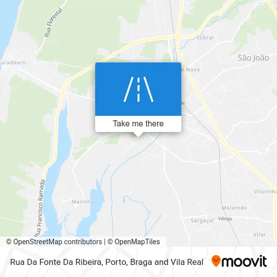 Rua Da Fonte Da Ribeira map