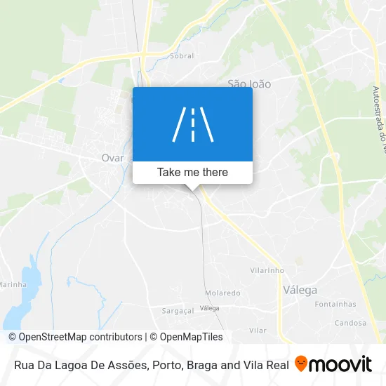 Rua Da Lagoa De Assões map