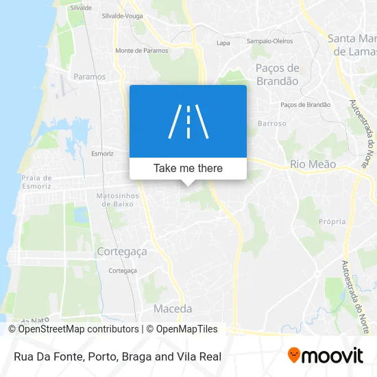 Rua Da Fonte map