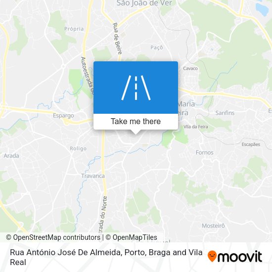 Rua António José De Almeida map