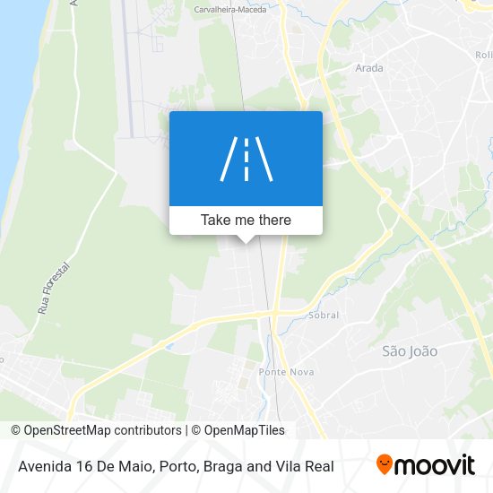 Avenida 16 De Maio mapa