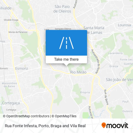 Rua Fonte Infesta mapa