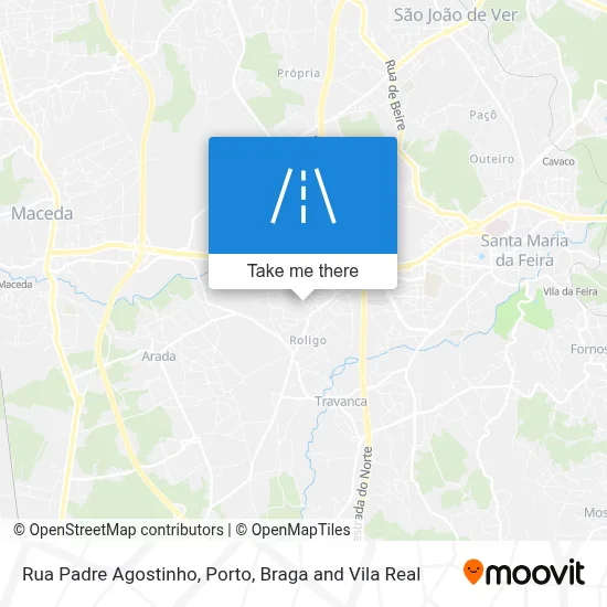 Rua Padre Agostinho map