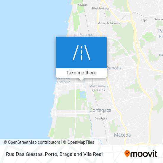 Rua Das Giestas mapa