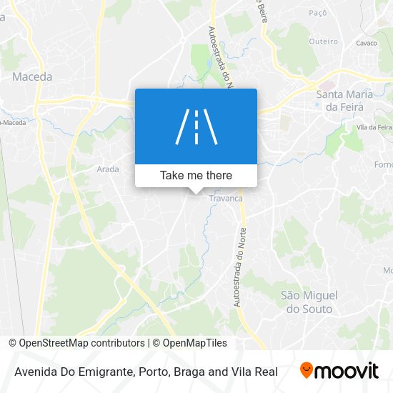 Avenida Do Emigrante mapa