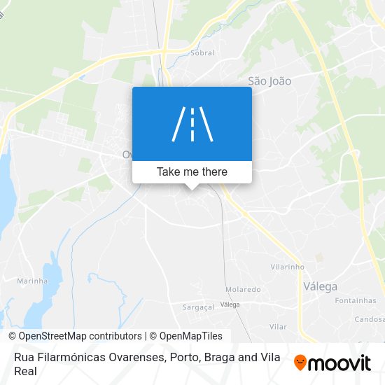 Rua Filarmónicas Ovarenses mapa