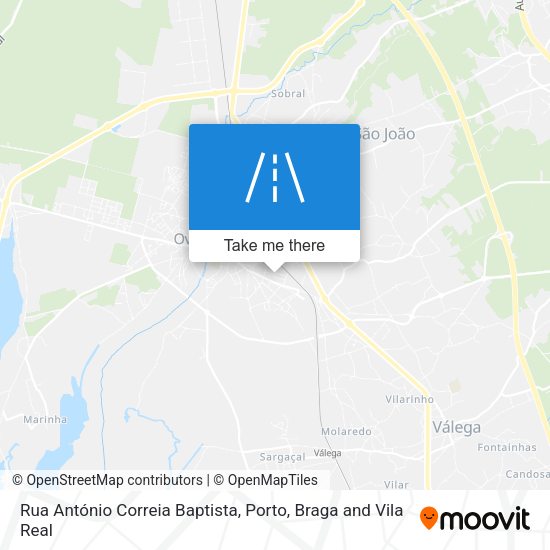 Rua António Correia Baptista mapa