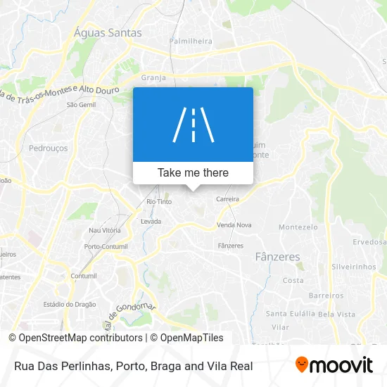 Rua Das Perlinhas map