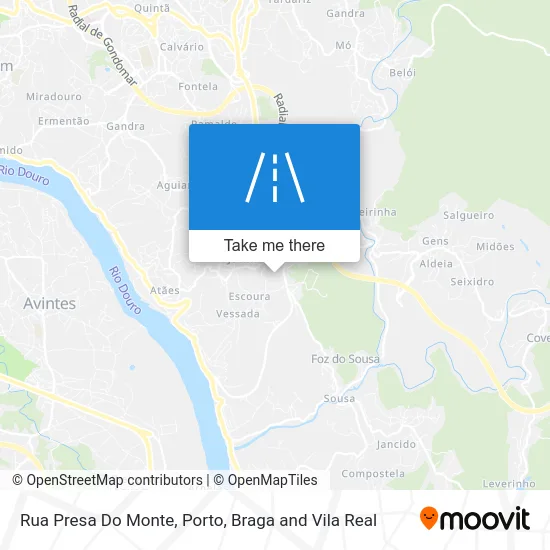 Rua Presa Do Monte map