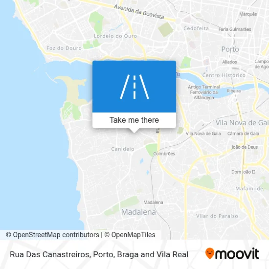 Rua Das Canastreiros map