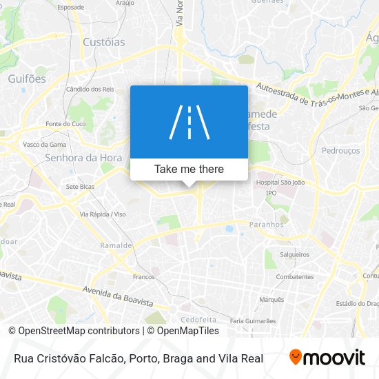 Rua Cristóvão Falcão mapa