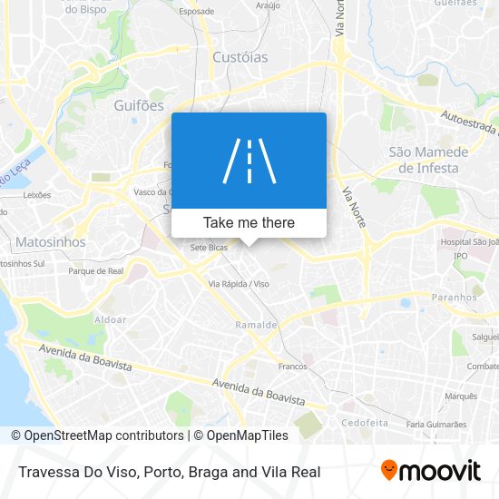 Travessa Do Viso mapa