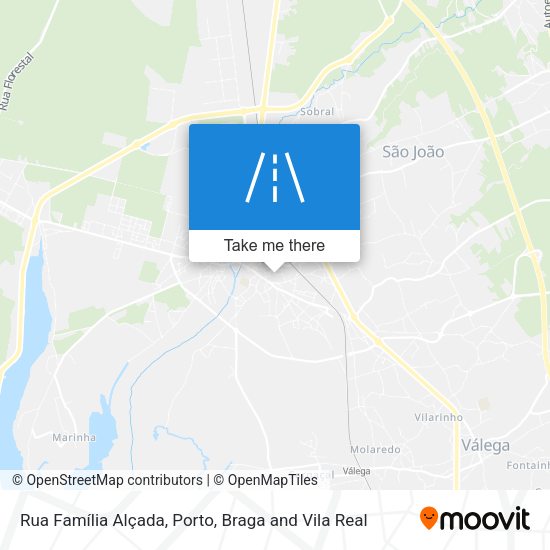 Rua Família Alçada map