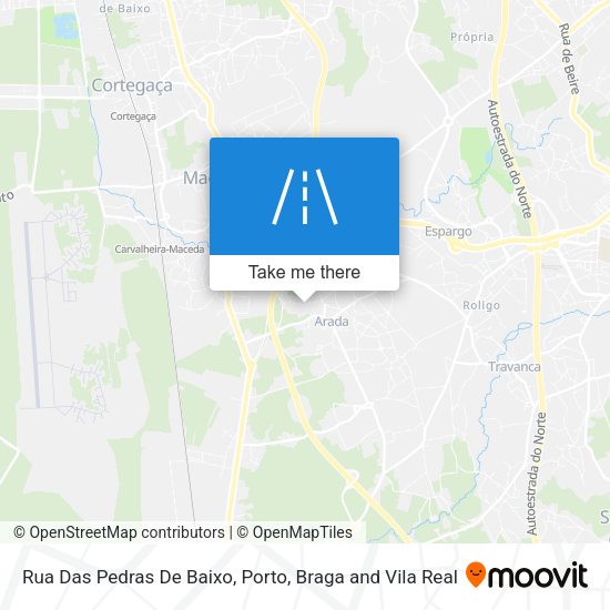 Rua Das Pedras De Baixo mapa