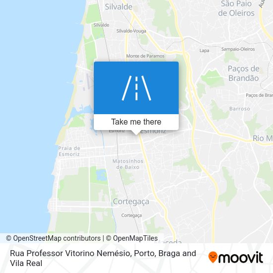 Rua Professor Vitorino Nemésio mapa