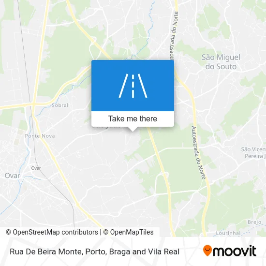 Rua De Beira Monte map