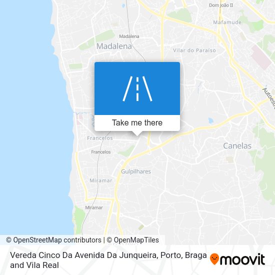 Vereda Cinco Da Avenida Da Junqueira map