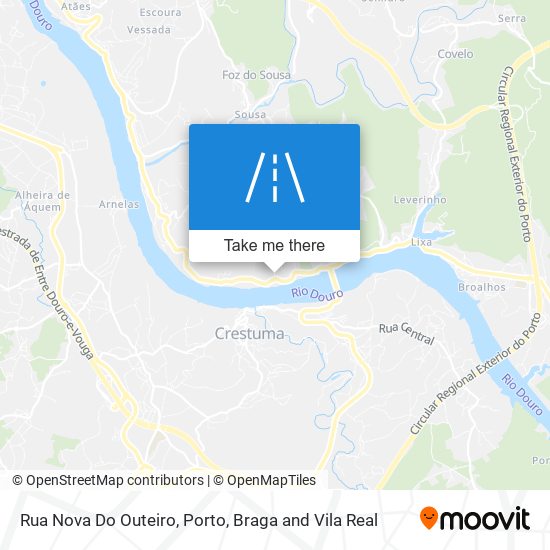 Rua Nova Do Outeiro mapa