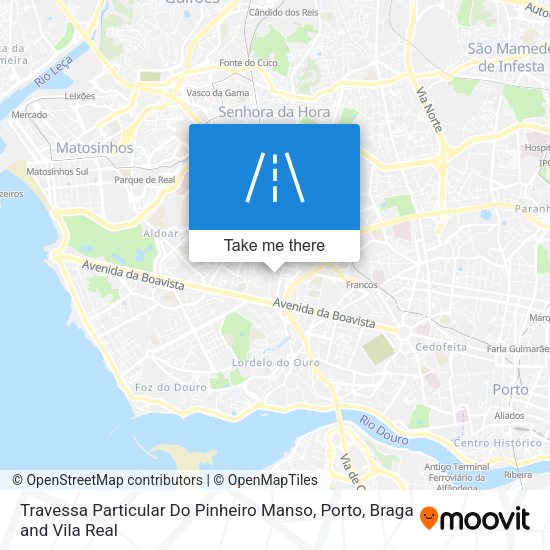 Travessa Particular Do Pinheiro Manso mapa