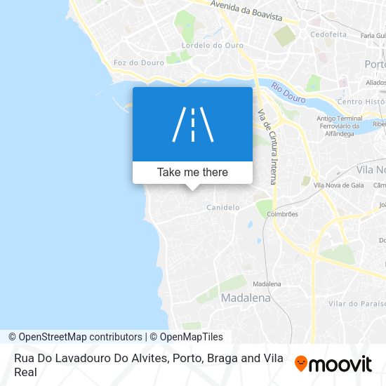 Rua Do Lavadouro Do Alvites map