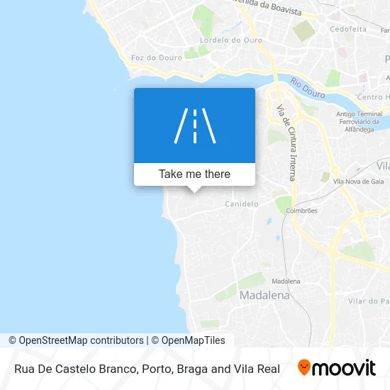 Rua De Castelo Branco map