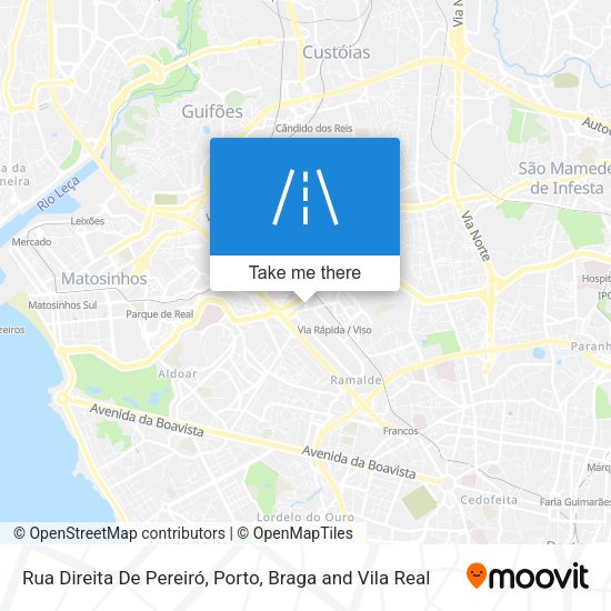 Rua Direita De Pereiró mapa