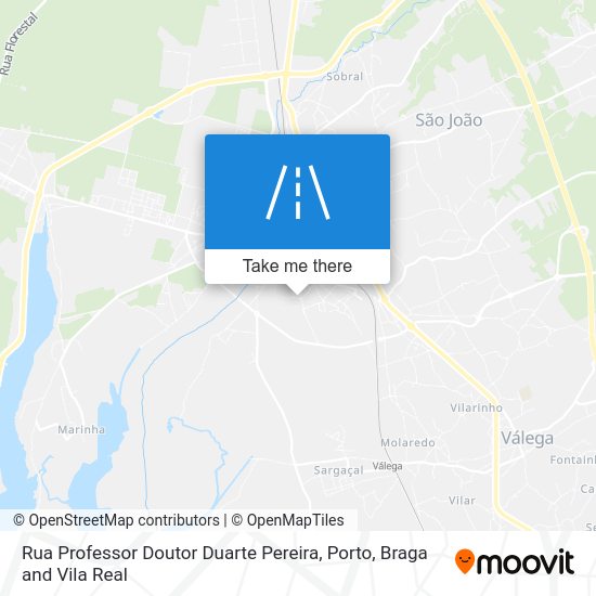 Rua Professor Doutor Duarte Pereira mapa