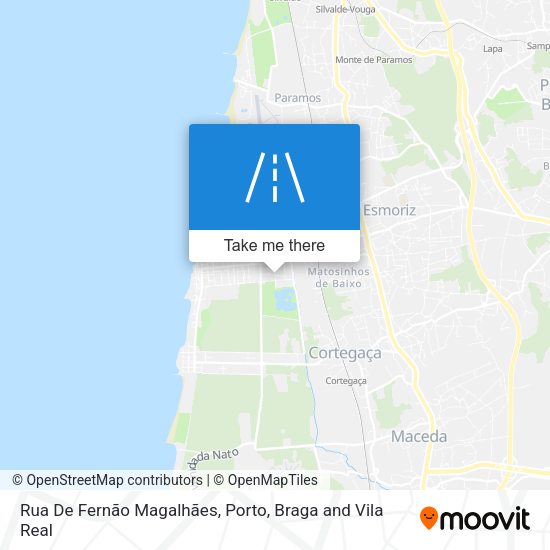 Rua De Fernão Magalhães mapa