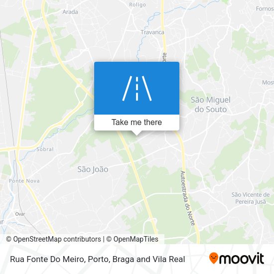 Rua Fonte Do Meiro mapa