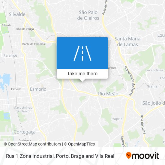 Rua 1 Zona Industrial map