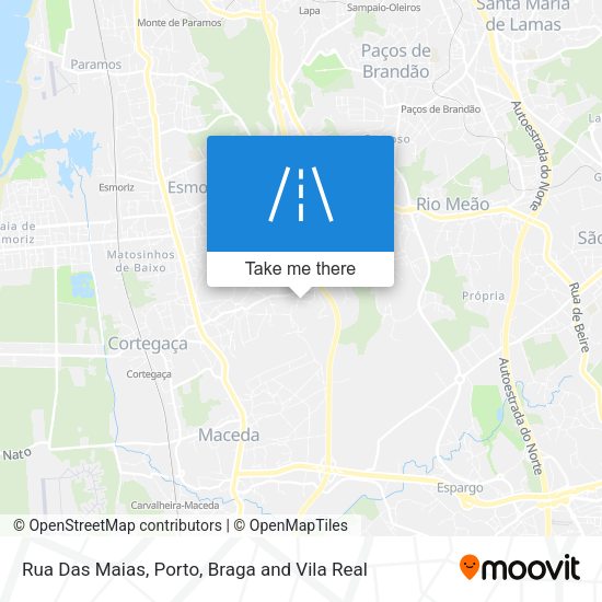 Rua Das Maias mapa