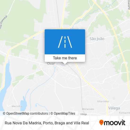 Rua Nova Da Madria mapa