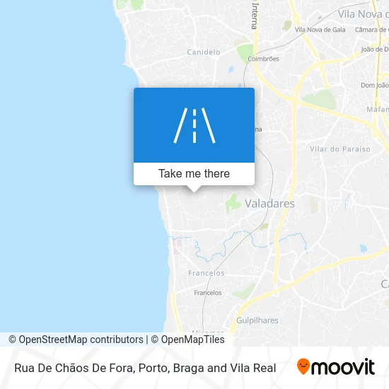 Rua De Chãos De Fora map