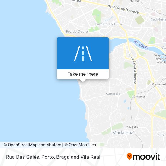 Rua Das Galés mapa