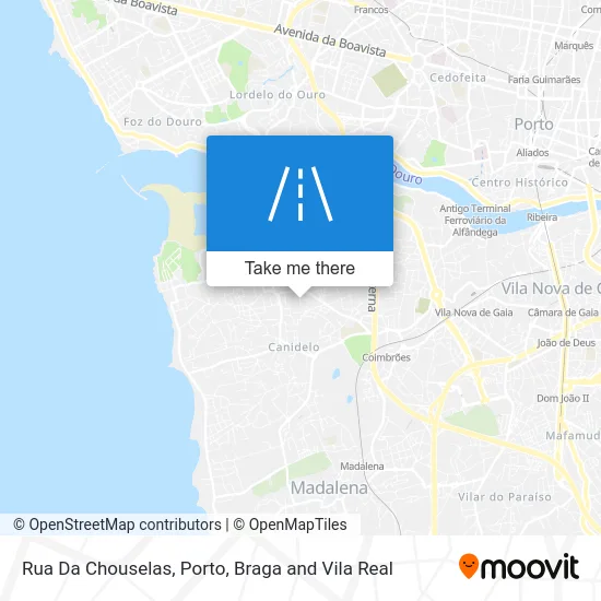 Rua Da Chouselas map