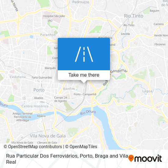 Rua Particular Dos Ferroviários map