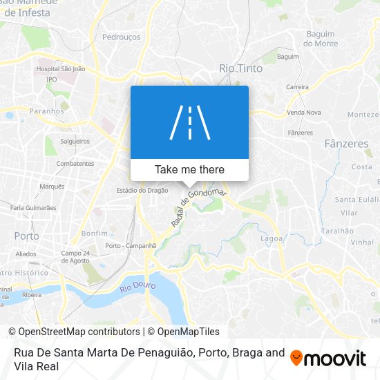 Rua De Santa Marta De Penaguião map