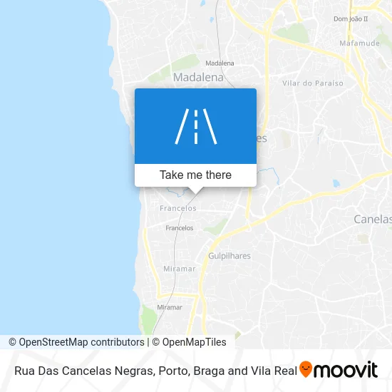 Rua Das Cancelas Negras map