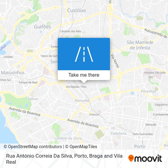 Rua António Correia Da Silva mapa