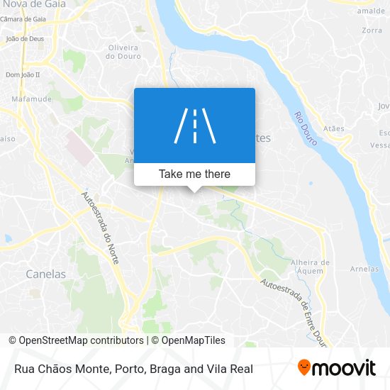 Rua Chãos Monte mapa
