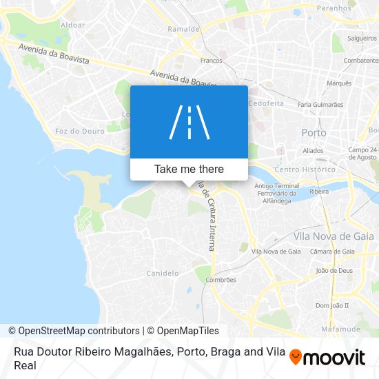Rua Doutor Ribeiro Magalhães mapa