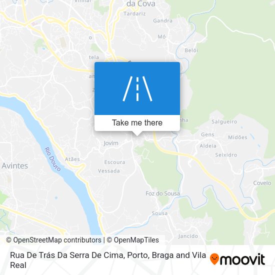 Rua De Trás Da Serra De Cima map
