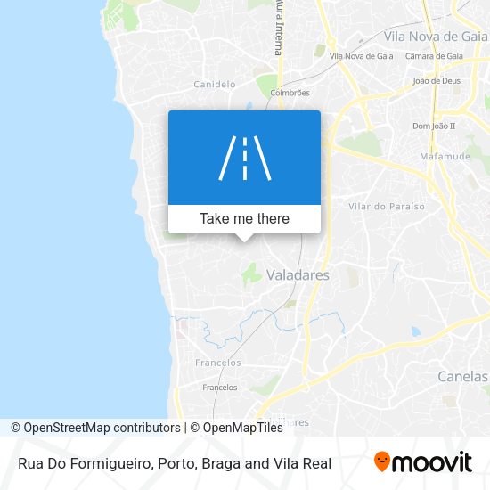 Rua Do Formigueiro map