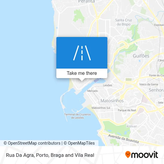 Rua Da Agra mapa