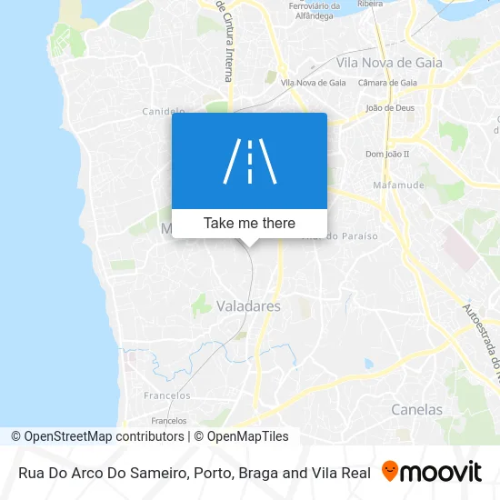 Rua Do Arco Do Sameiro map
