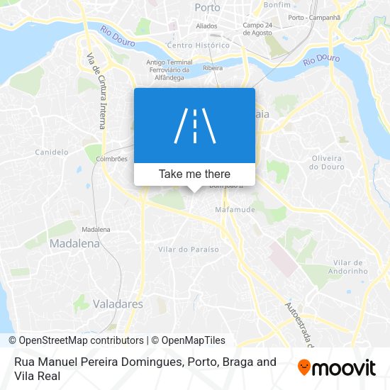 Rua Manuel Pereira Domingues mapa