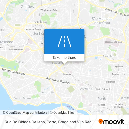 Rua Da Cidade De Iena map