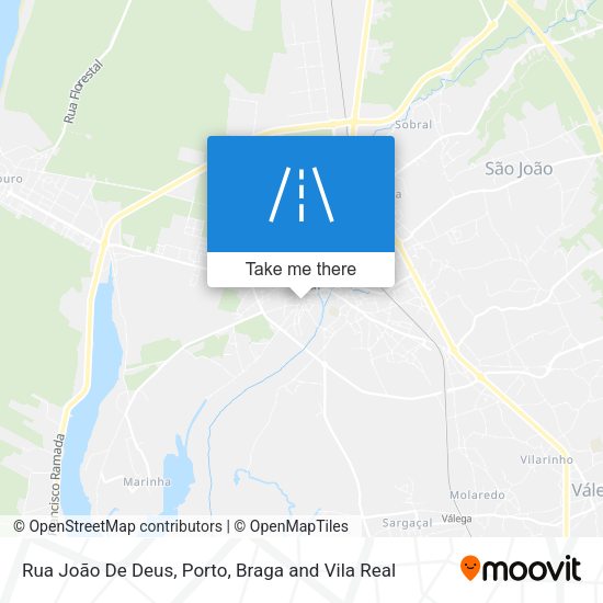 Rua João De Deus mapa