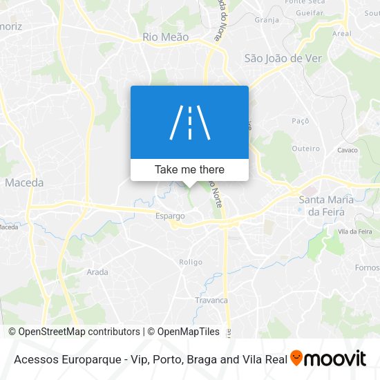 Acessos Europarque - Vip mapa