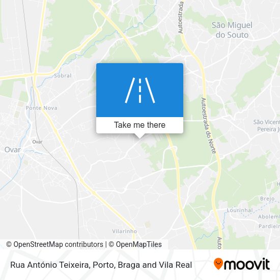 Rua António Teixeira map